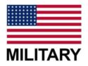 veteran and active military discount with american flag